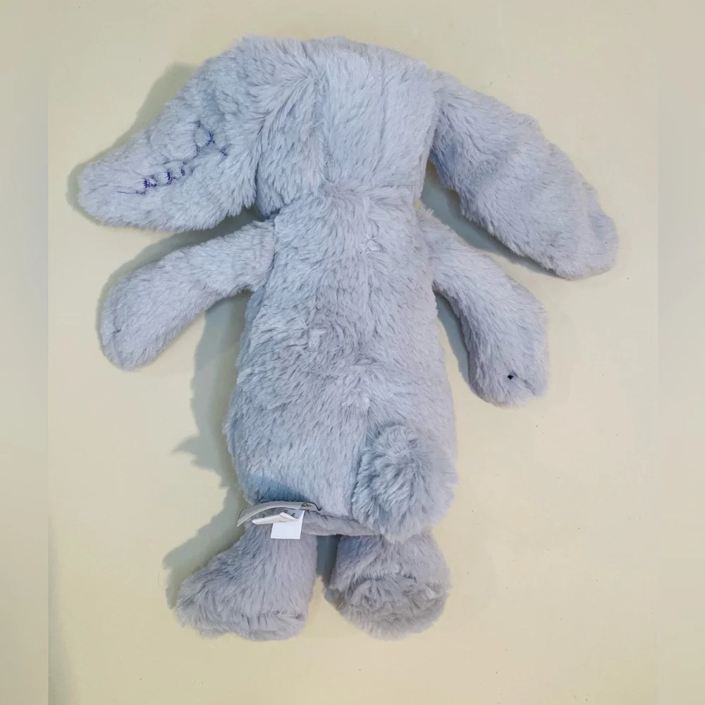 Jellycat London Gray Bashful Bunny Plush Toy Medium 12” Personalized “Arie”‎